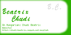 beatrix chudi business card